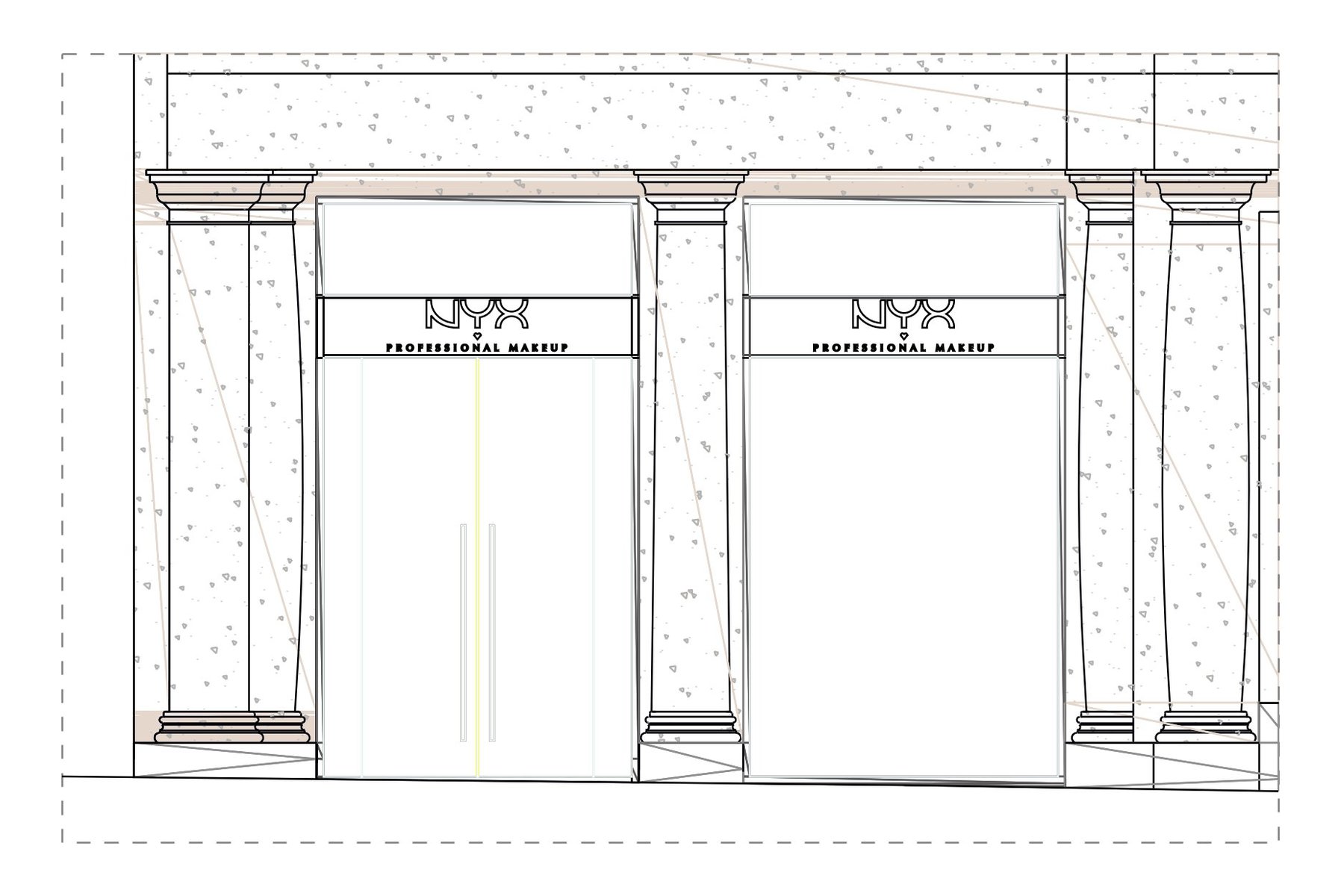 ADECUACIÓN DE LOCAL COMERCIAL · undefined, Madrid (Madrid) — alzado del local
