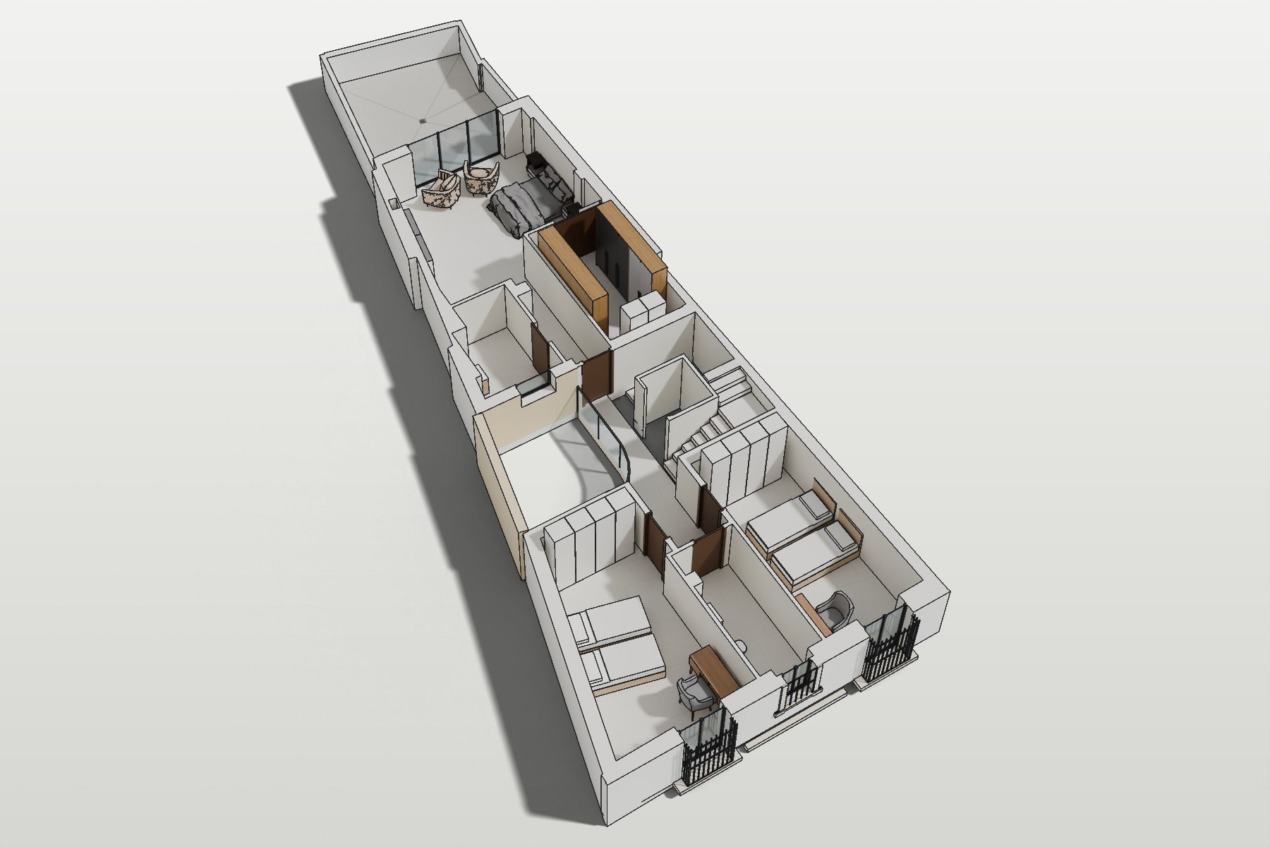 Vivienda unifamiliar entremedianeras en Marchena — planta primera