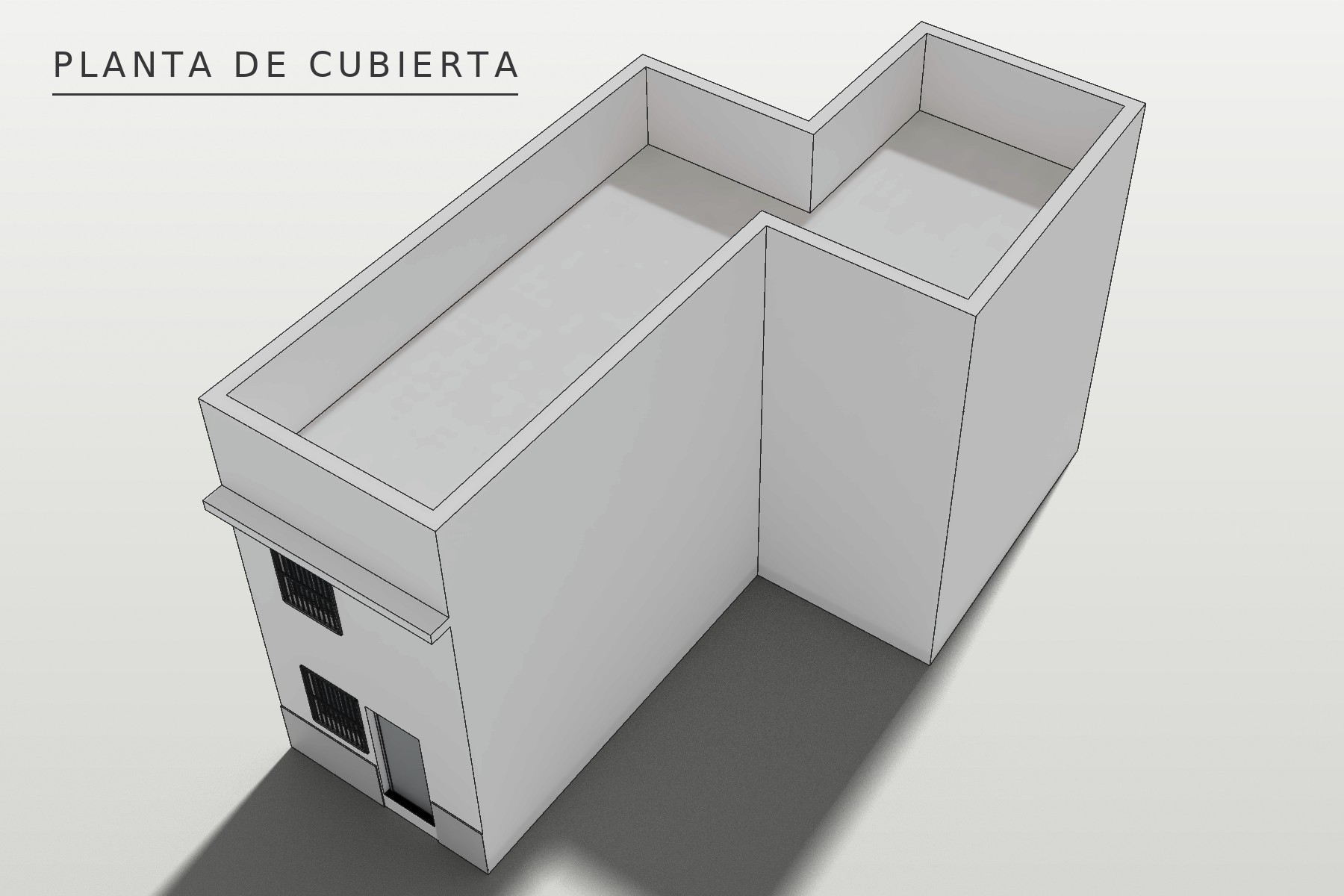 Verónica 3, Marchena: axonometría de cubierta