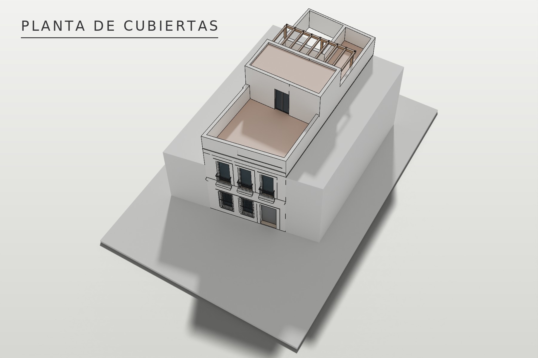Bolos 5: axonometría de cubiertas