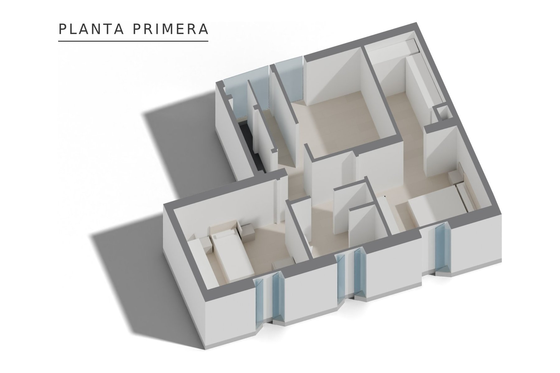 REFORMA Y AMPLIACIÓN VIVIENDA UNIFAMILIAR ENTREMEDIANERAS · undefined, Marchena (Sevilla) — planta primera