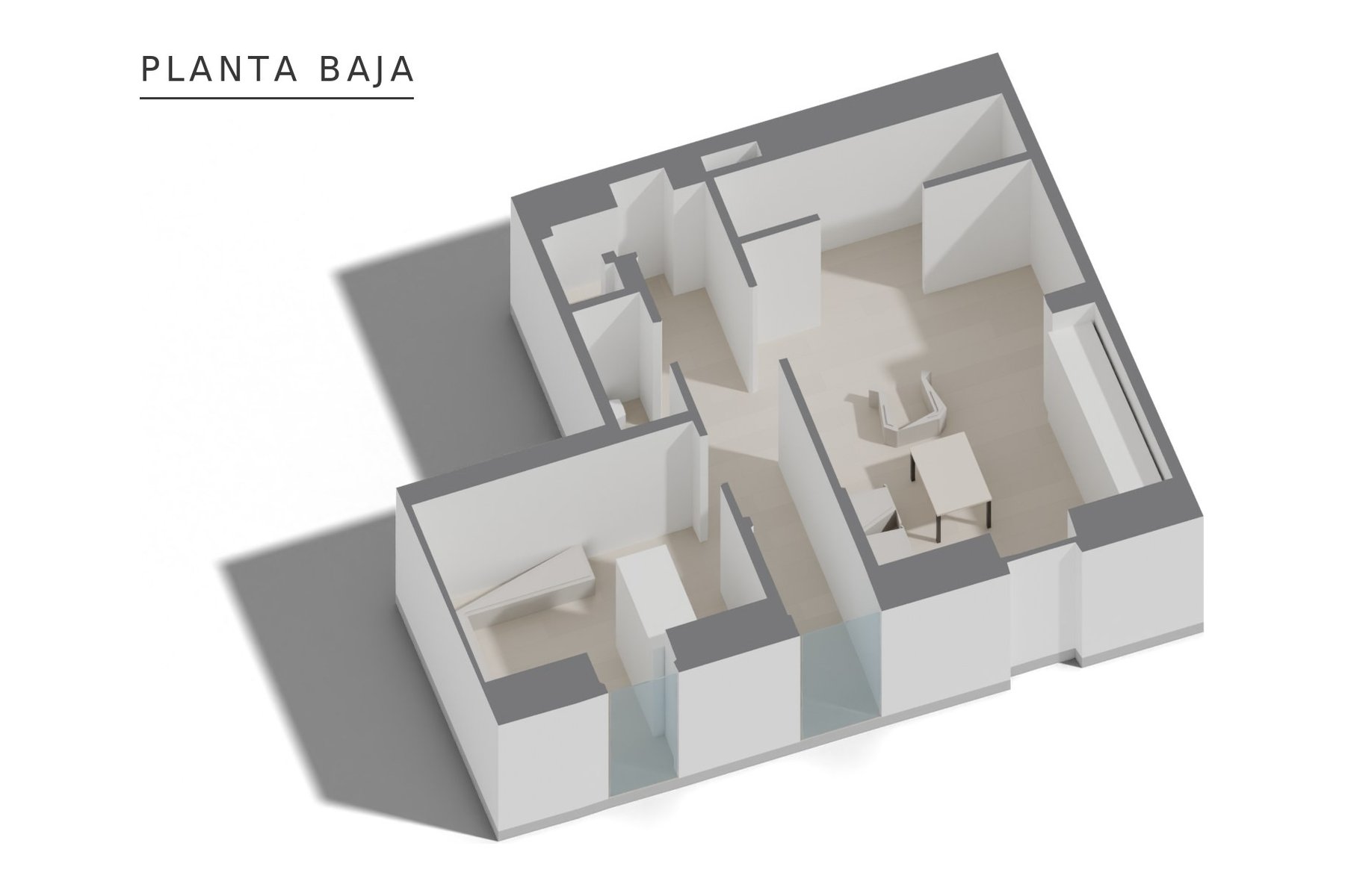 REFORMA Y AMPLIACIÓN VIVIENDA UNIFAMILIAR ENTREMEDIANERAS · undefined, Marchena (Sevilla) — planta baja