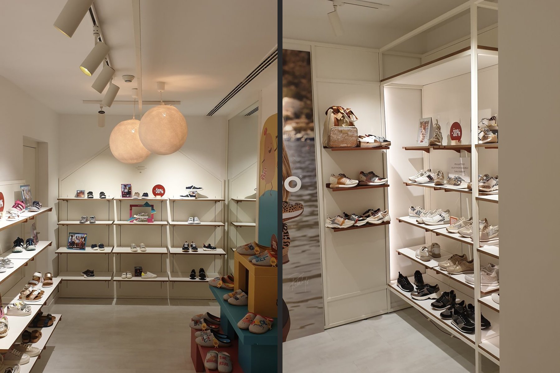 ADECUACIÓN DE LOCAL COMERCIAL · Sagasta 10, Sevilla — zona de ventas · expositores