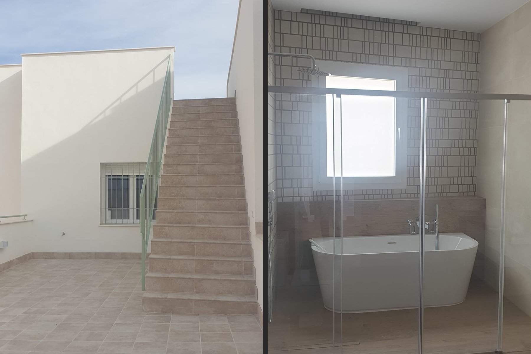 VIVIENDA UNIFAMILIAR ENTREMEDIANERAS · Huerta Gavira 8, Marchena (Sevilla) — terraza de planta primera · baño