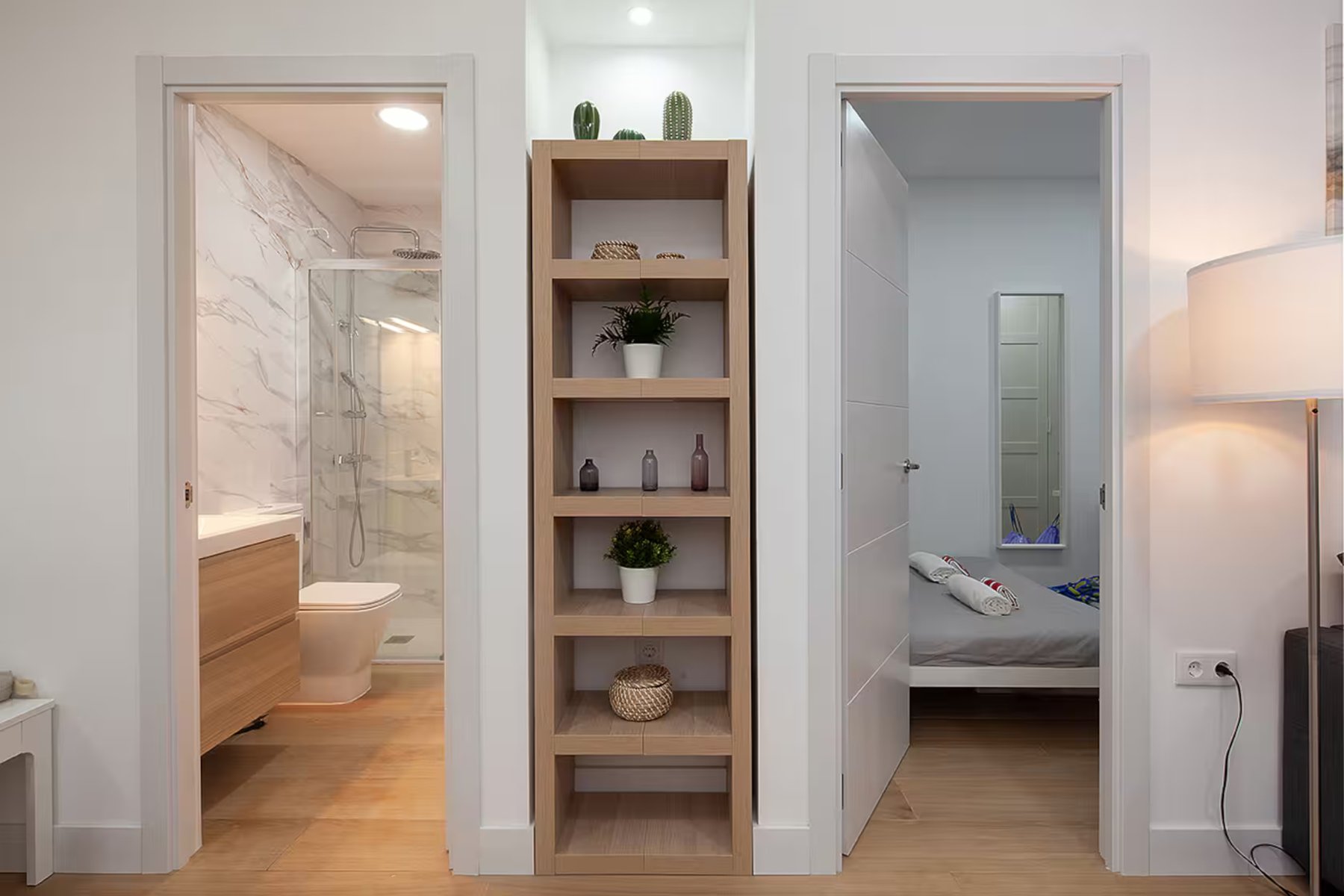 distribuidor y baño