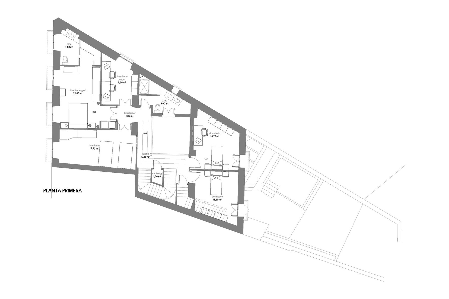 REHABILITACIÓN Y REFORMA VIVIENDA UNIFAMILIAR · undefined, Marchena (Sevilla) — planta primera