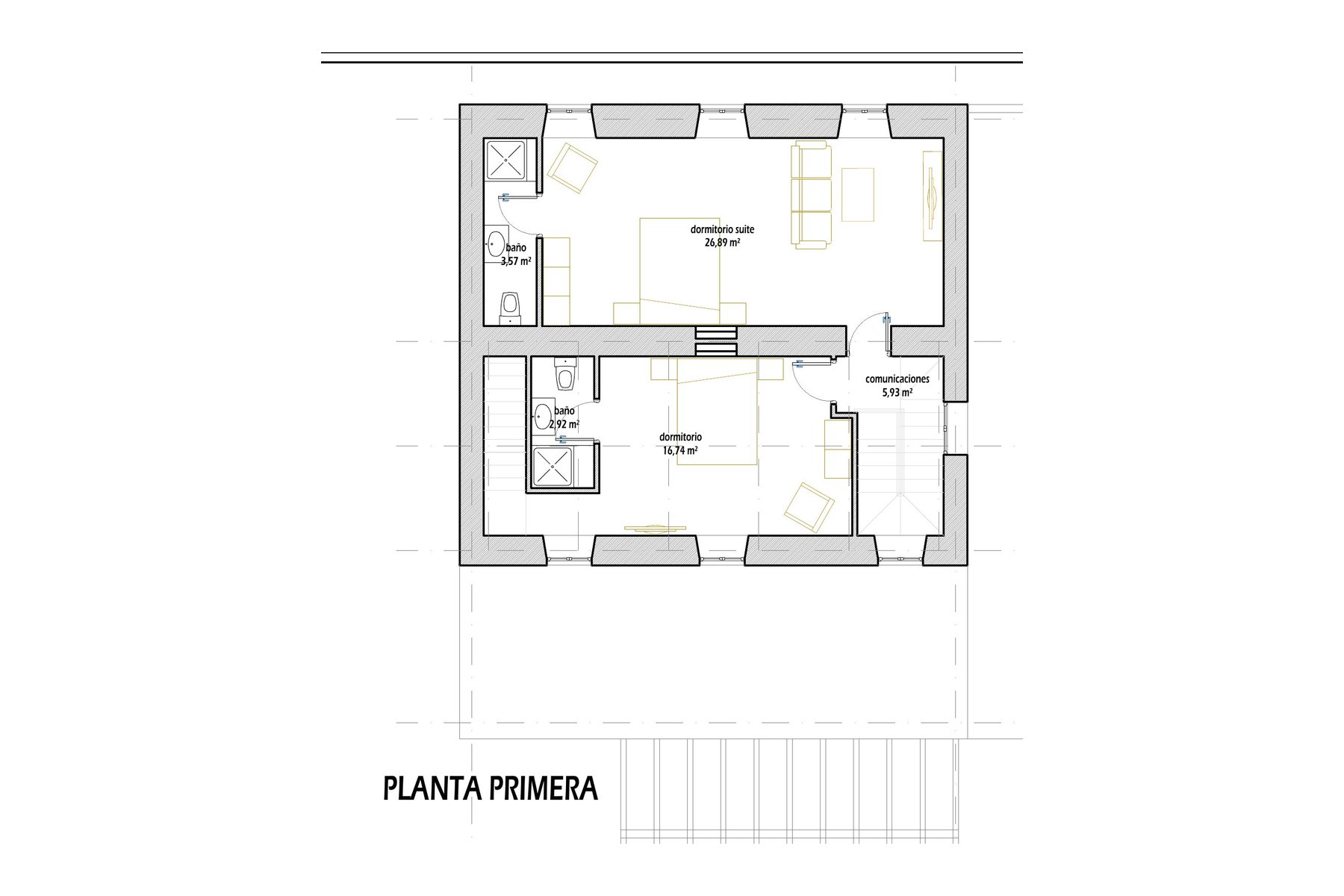 planta primera, estado reformado