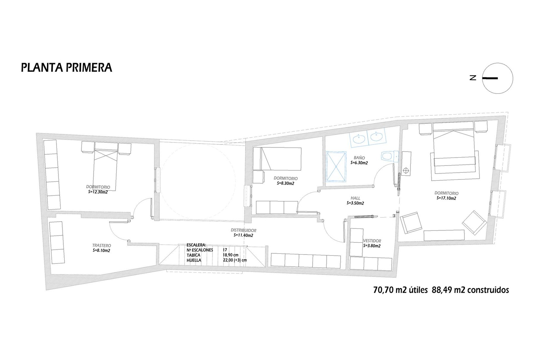 LEGALIZACIÓN, REFORMA Y AMPLIACIÓN VIVIENDA UNIFAMILIAR · undefined, Marchena (Sevilla) — planta primera