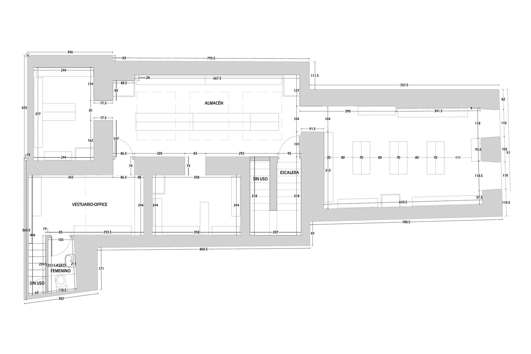 ADECUACIÓN DE LOCAL COMERCIAL · Sagasta 10, Sevilla — planta primera