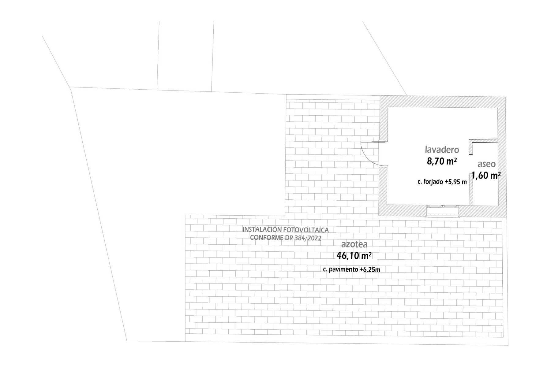 REFORMA Y AMPLIACIÓN VIVIENDA UNIFAMILIAR ENTREMEDIANERAS · undefined, Marchena (Sevilla) — planta castillete