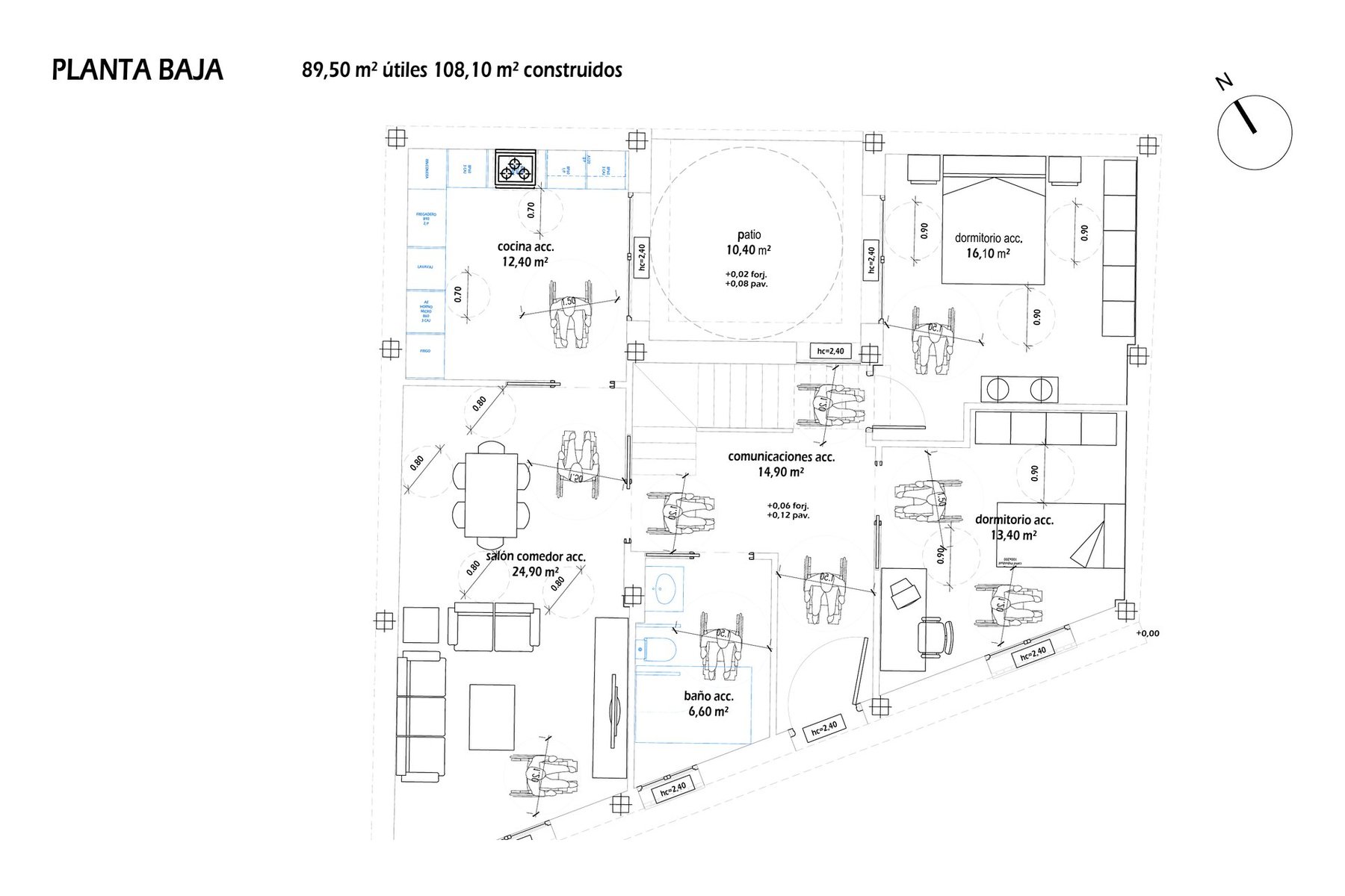 VIVIENDA UNIFAMILIAR ENTREMEDIANERAS · undefined, Marchena (Sevilla) — planta baja