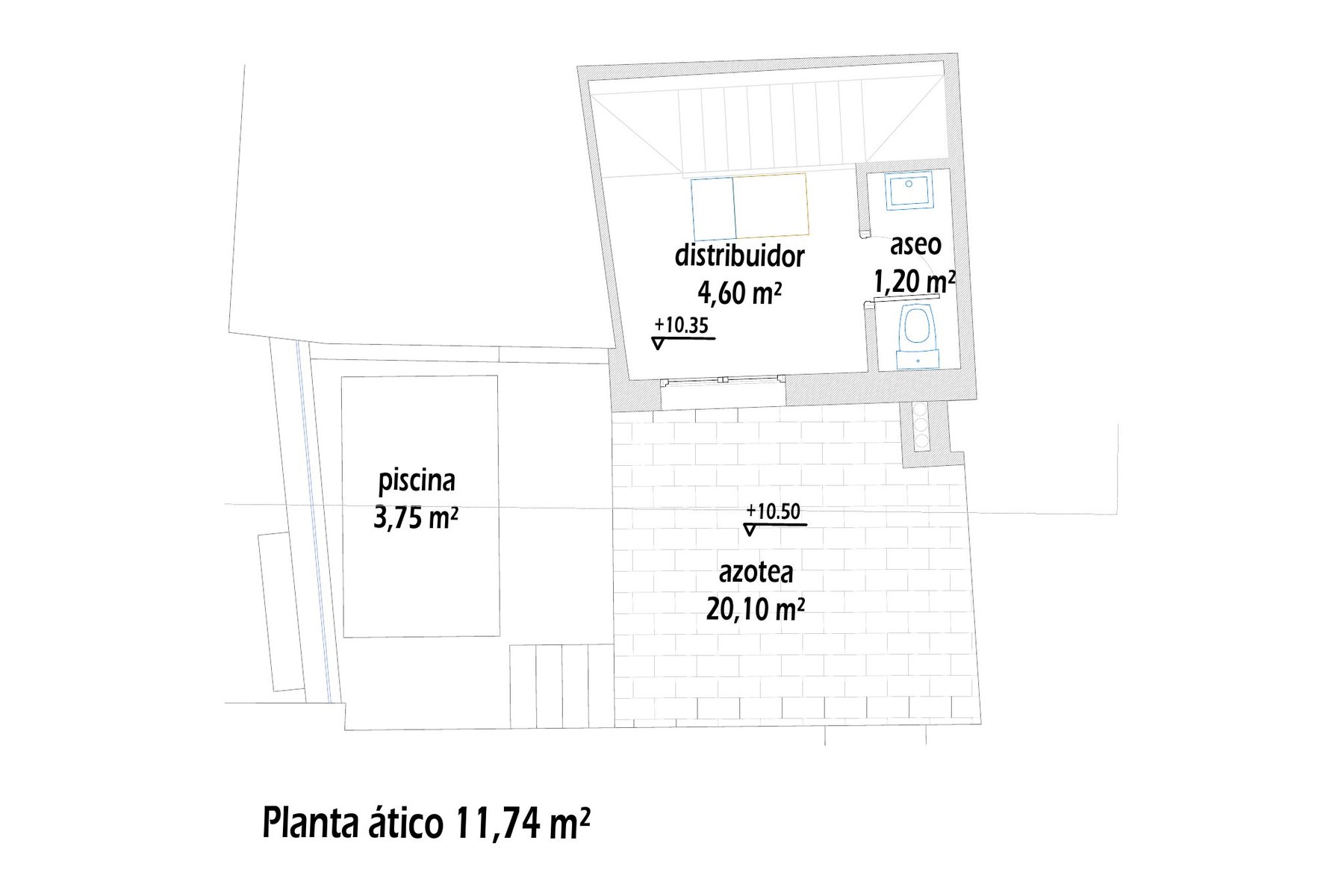 planta ático y azotea