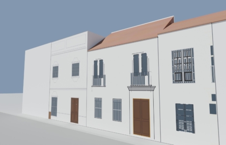 REHABILITACIÓN Y REFORMA VIVIENDA UNIFAMILIAR ENTREMEDIANERAS · Jamalla 4, Marchena (Sevilla) — vista exterior desde calle Jamalla