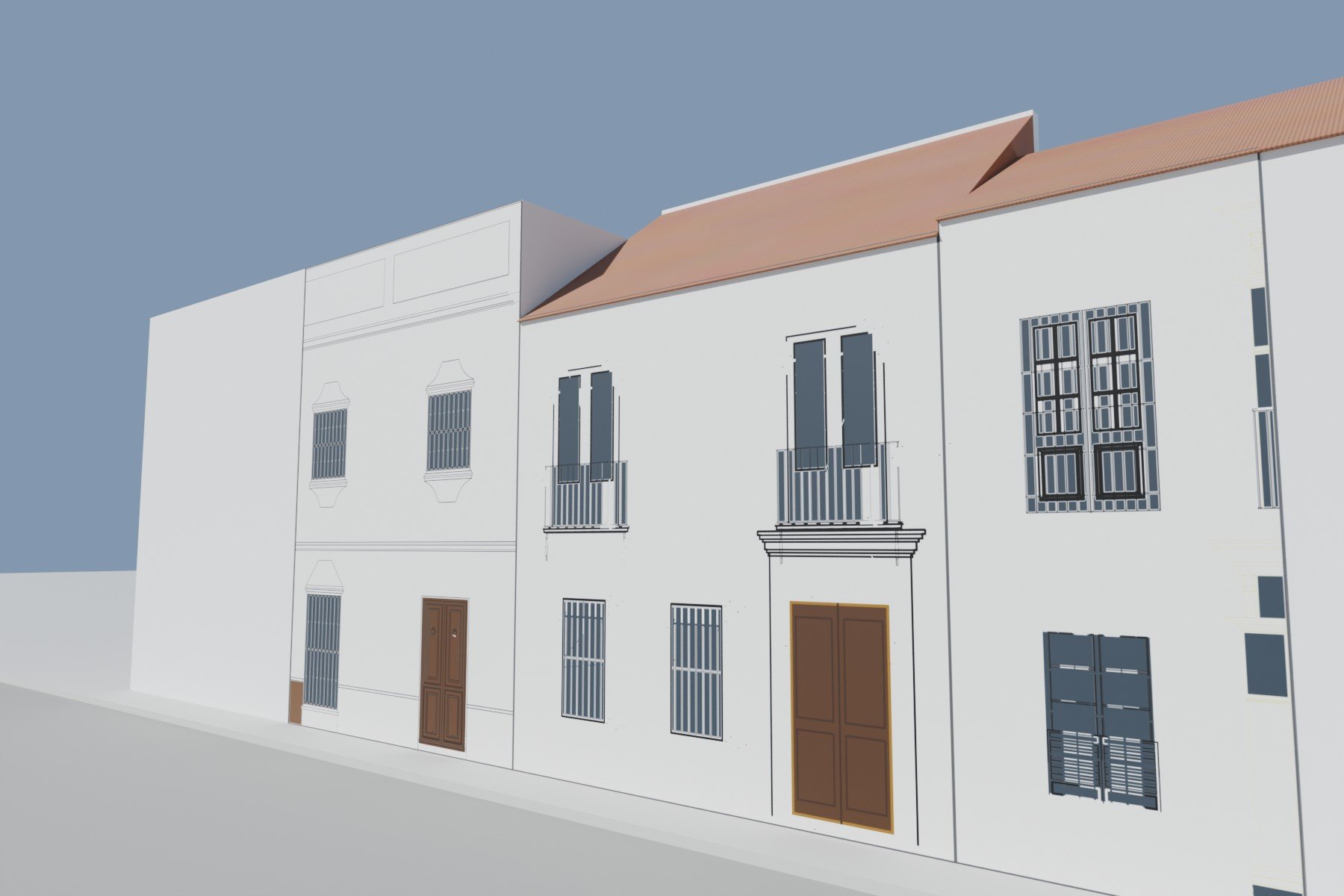 REHABILITACIÓN Y REFORMA VIVIENDA UNIFAMILIAR ENTREMEDIANERAS · Jamalla 4, Marchena (Sevilla) — vista exterior desde calle Jamalla