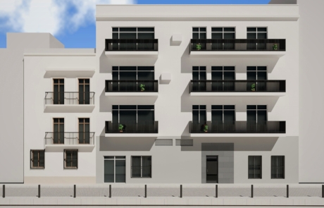 fachada a calle Torrijiano: local en planta baja