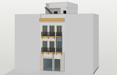 Velázquez 3, Sevilla: fachada a calle Velázquez