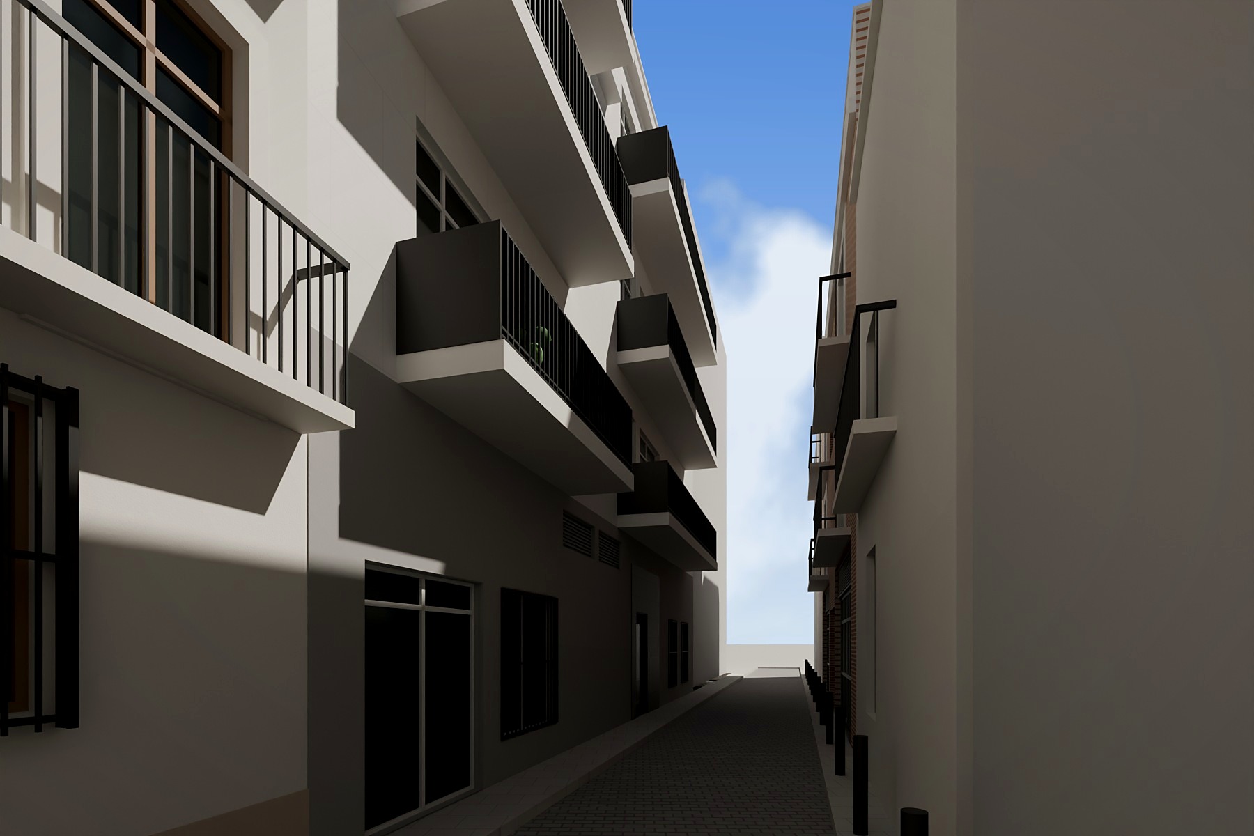 calle Torrijiano desde el norte