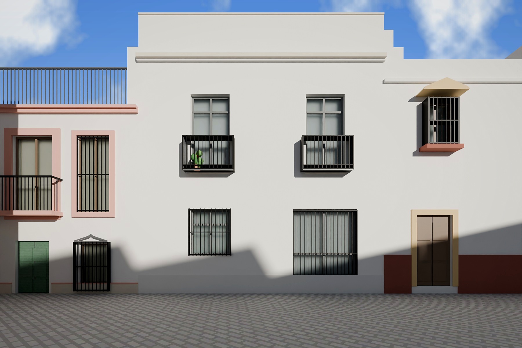 fachada a calle Torno